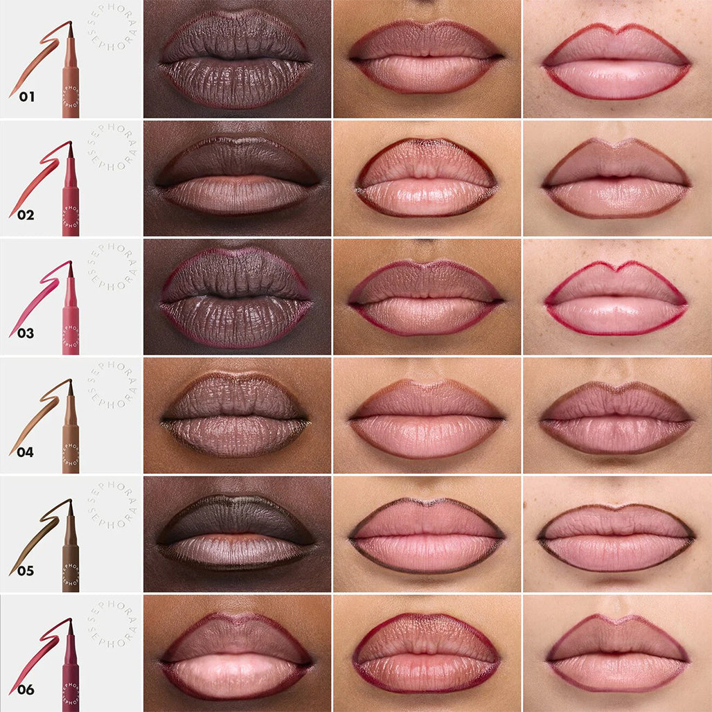 A Photo Of Sephora Lip Tint Felt Liner Transfer-Proof Felt-Tip Lip Stain