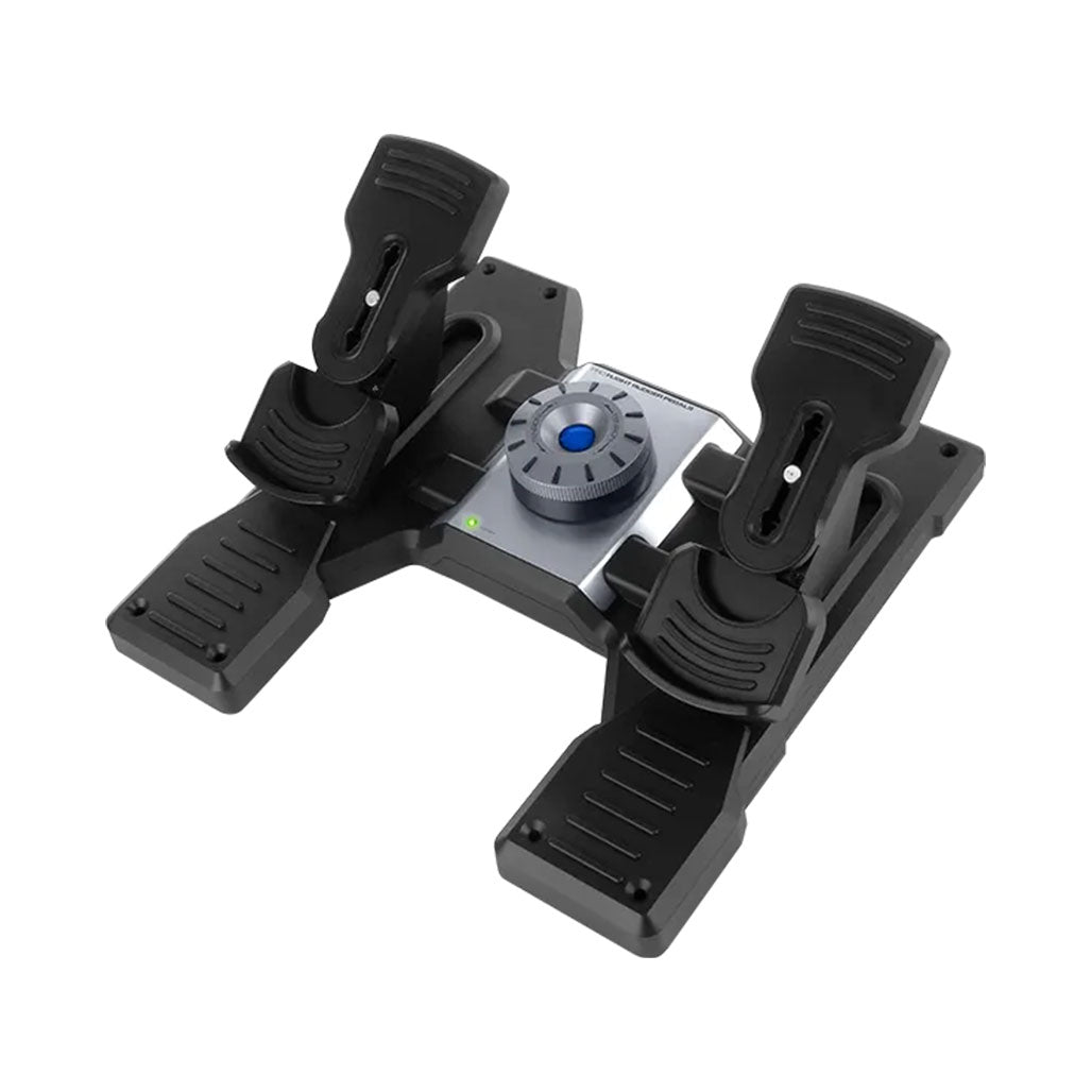 A Photo Of Logitech 945-000005 Flight Rudder Pedals - Enhance Your Flight Simulation Precision