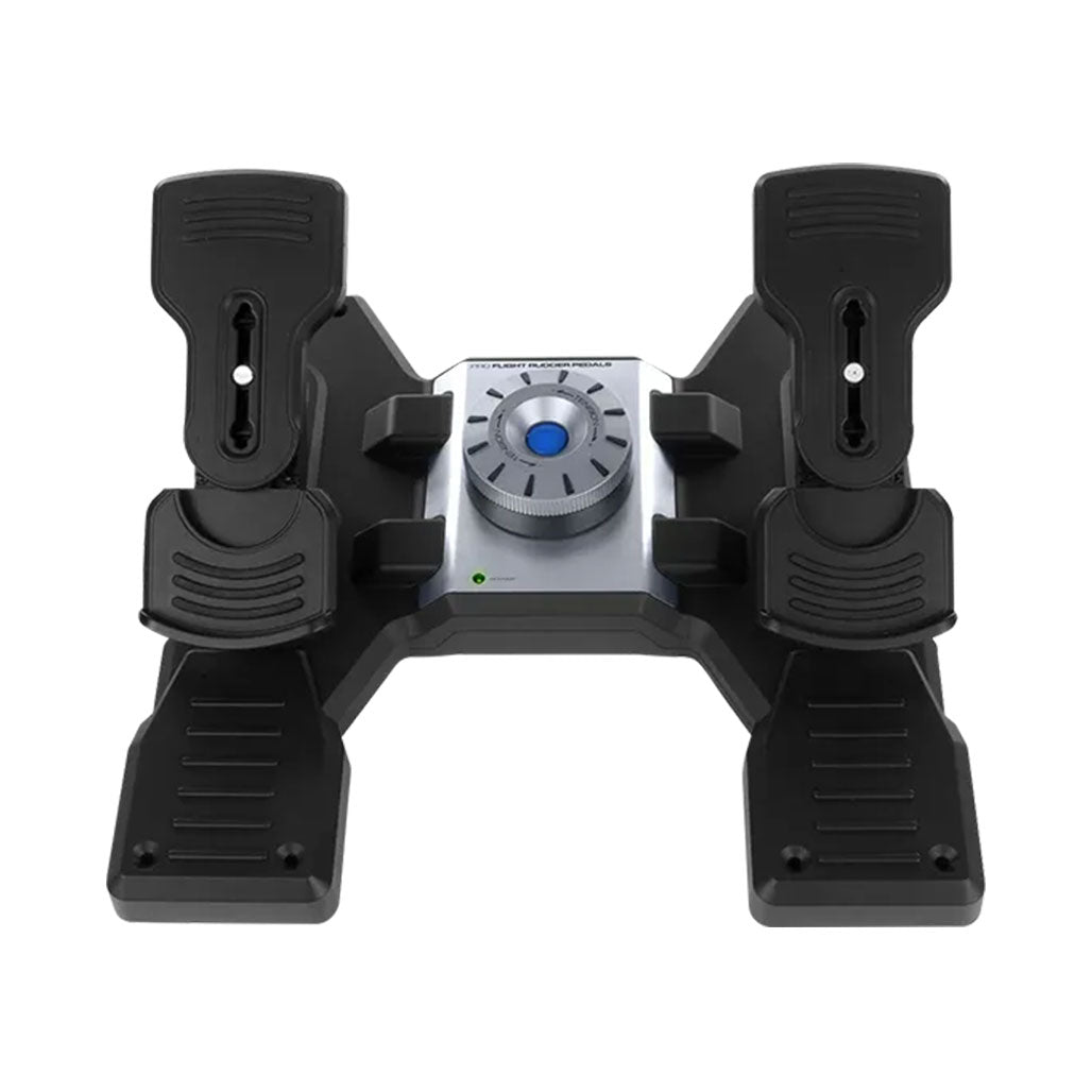 A Photo Of Logitech 945-000005 Flight Rudder Pedals - Enhance Your Flight Simulation Precision
