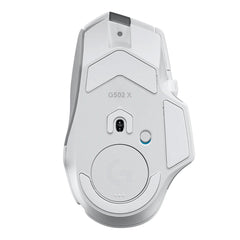 A Photo Of Logitech 910-006172 G502 X Plus - Wireless RGB Gaming Mouse - White - LIGHTFORCE Hybrid Switches, LIGHTSPEED Technology, HERO 25K Sensor