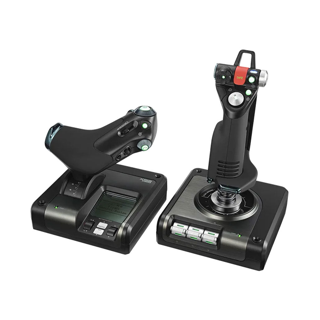 A Photo Of Logitech 945-000003 X52 Professional H.O.T.A.S. - Ultimate Precision for Flight Simulators