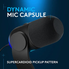 A Photo Of Logitech YETI GX - Dynamic USB Gaming Microphone with LIGHTSYNC RGB - 988-000567