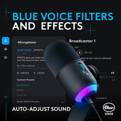 A Photo Of Logitech YETI GX - Dynamic USB Gaming Microphone with LIGHTSYNC RGB - 988-000567