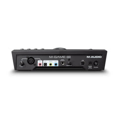 A Photo Of M-Audio - M-Game SOLO - USB Streaming Mixer with LED Lighting, Voice FX & Sampler