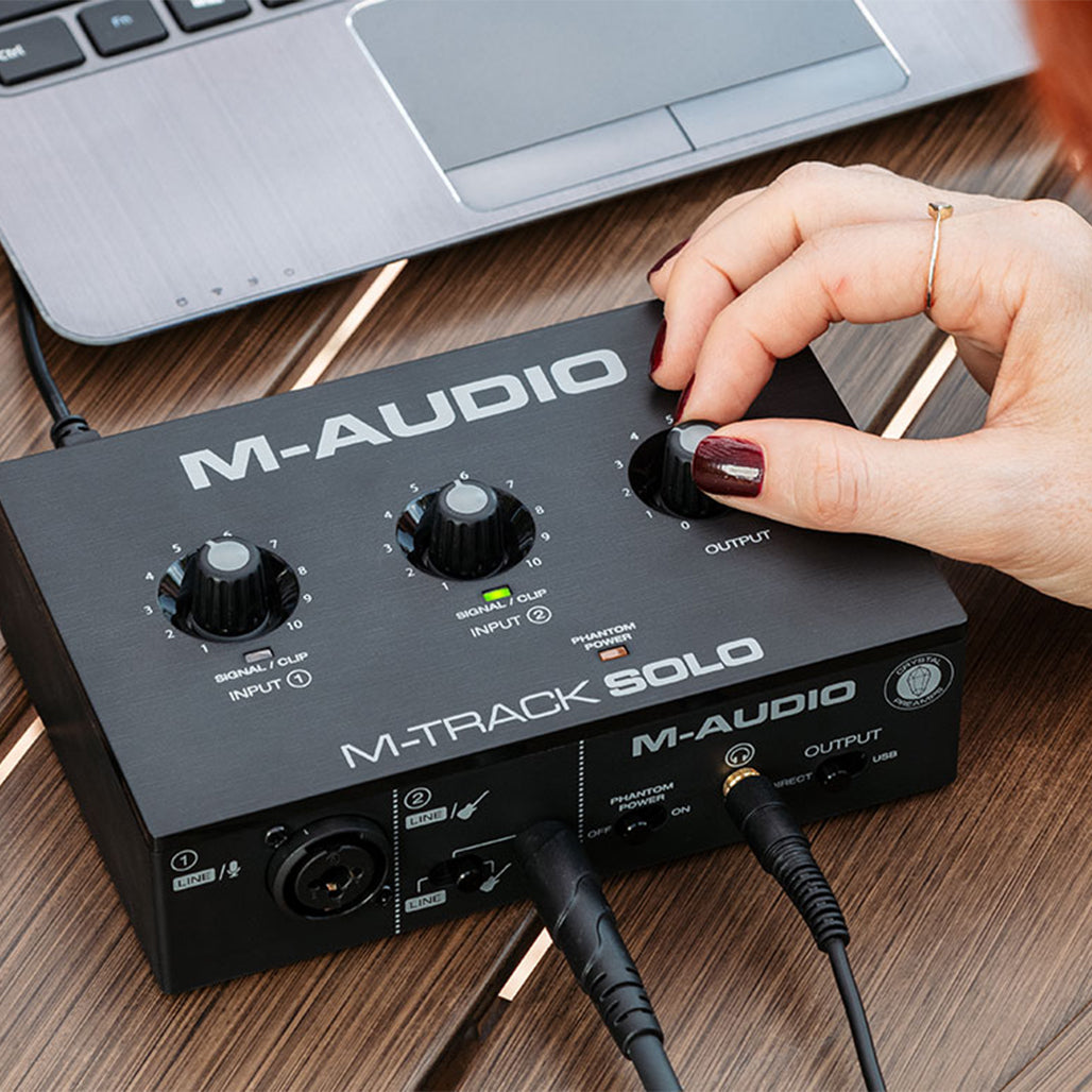 A Photo Of M-Audio M-Track Solo – Compact USB Audio Interface