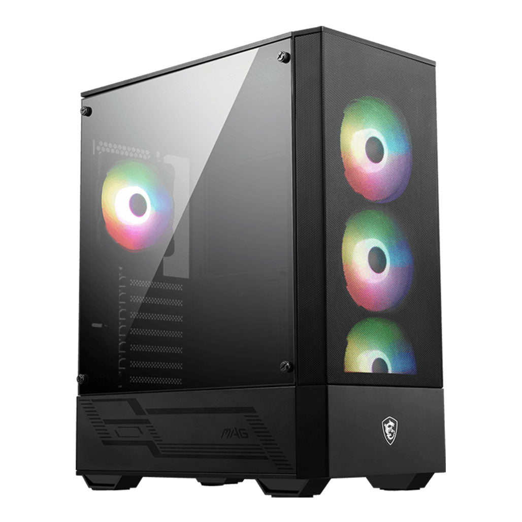 A Photo Of MSI MAG Forge 112R - Mid-Tower Gaming Desktop Case with ARGB Lighting