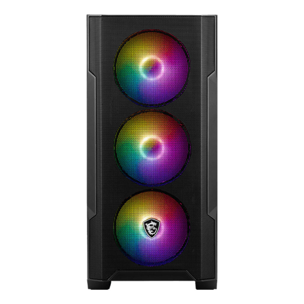 A Photo Of MSI MAG Forge M100A Micro-ATX Tower Gaming Case