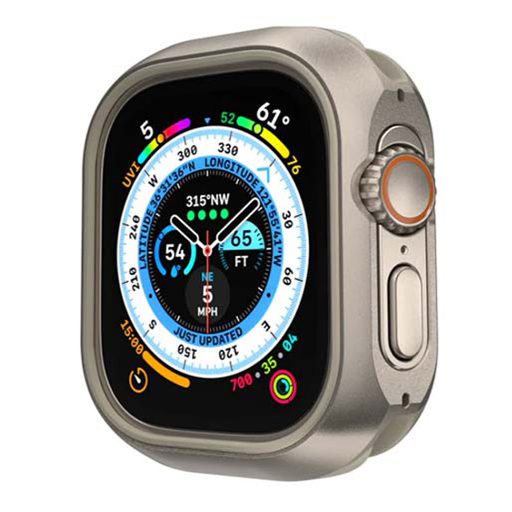 A Photo Of Mageasy Odyssey Aviation Grade Aluminum Alloy Case for Apple Watch Ultra 49mm - Titanium