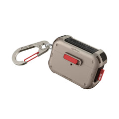 A Photo Of Skinarma MECHA Magnetic Locking Case for AirPods Pro 2 – Retro-Futuristic Protective Shell