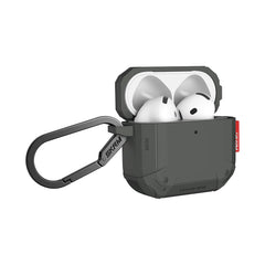 A Photo Of Skinarma MECHA CE AirPods 4 Case – Durable Retro-Futuristic Protection with Enhanced Grip & Wireless Charging Support