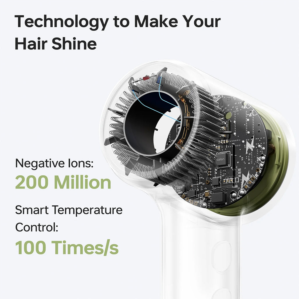A Photo Of Laifen Mini Hair Dryer 110,000 RPM Lightweight 299g