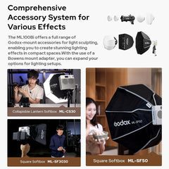 A Photo Of Godox ML100Bi Bi-Color LED Continuous Light