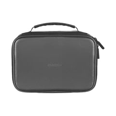 A Photo Of Momax 1-World Tech Organizer Case – Double-Layer Electronics Travel Pouch with Adjustable Compartments & Elastic Cable Management