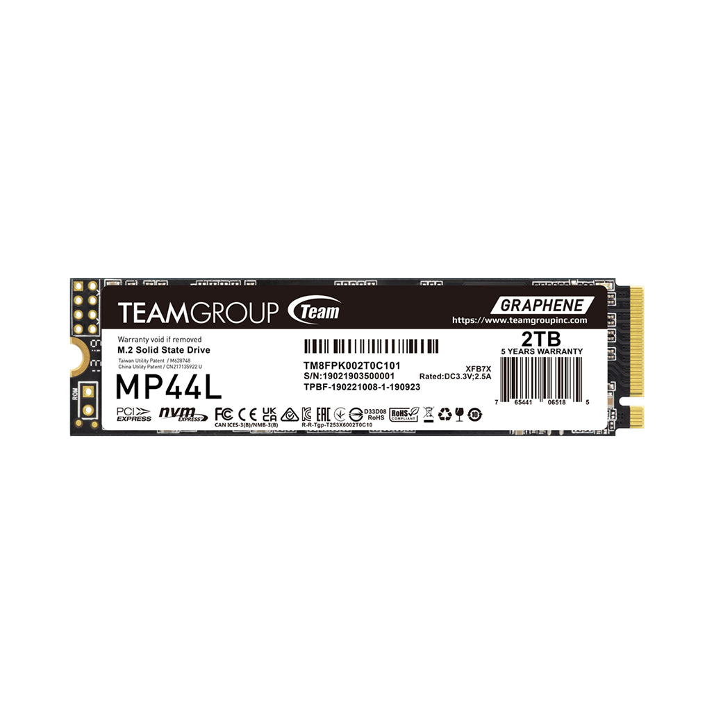 A Photo Of Team MP44L - M.2 PCIe 4.0 SSD - 3 Years Warranty