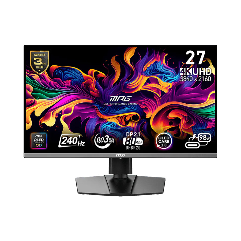 A Photo Of MSI MPG 272URX QD-OLED – 27” 4K UHD 240Hz Gaming Monitor
