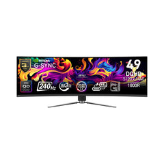 A Photo Of MSI MPG 491CQPX QD-OLED 49-Inch Curved Gaming Monitor – 240Hz, 0.03ms, HDR True Black, HDMI 2.1, G-Sync