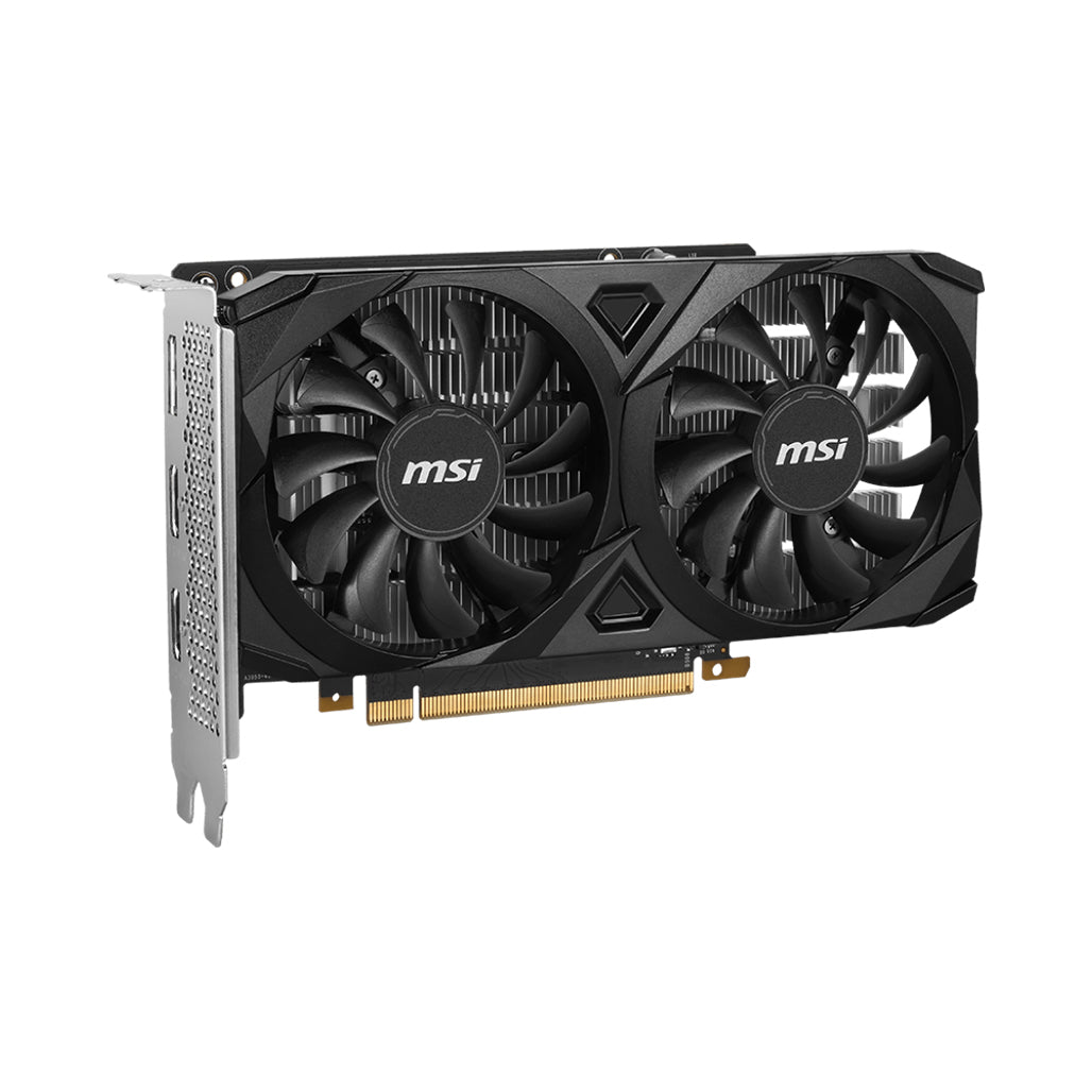 A Photo Of MSI GeForce RTX 3050 VENTUS 2X E 6G OC Graphics Card – High-Performance, Dual-Fan Cooling, 6GB GDDR6, HDMI 2.1 & DisplayPort