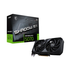 A Photo Of MSI GeForce RTX 5070 12G SHADOW 2X OC Graphics Card – Blackwell Architecture, DLSS 4, SFF-Ready