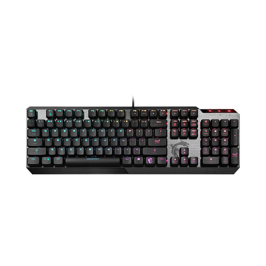 A Photo Of MSI Vigor GK50 Low Profile Mechanical Gaming Keyboard - Full-Size Wired RGB Keyboard
