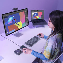 A Photo Of Logitech MX Creative Console - Customizable Dial and Keypad