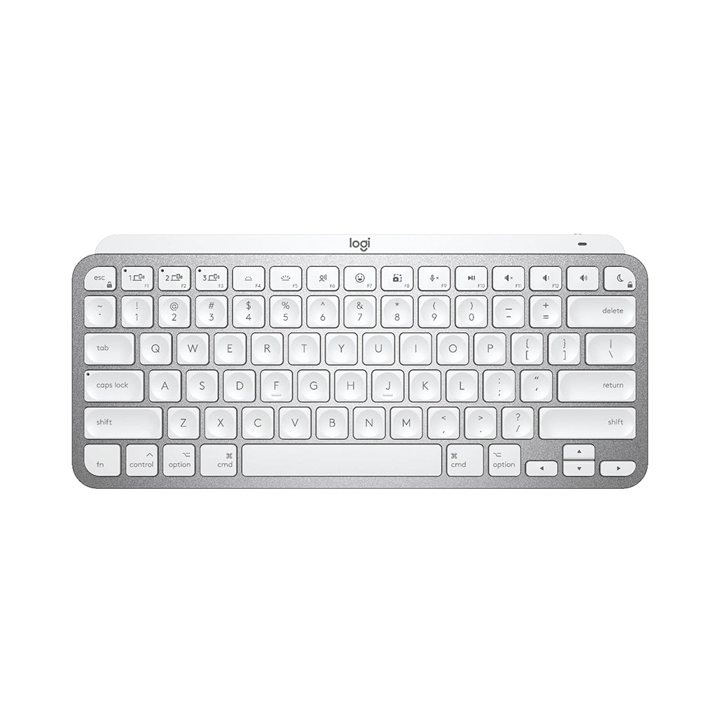 A Photo Of Logitech MX Keys Mini for Mac – Minimalist Wireless Bluetooth Illuminated Keyboard