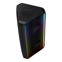 A Photo Of Samsung Sound Tower MX-ST40B – 160W Portable Party Speaker with Built-In Battery, IPX5 Water Resistance & LED Party Lights