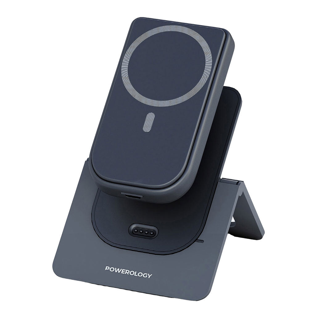 A Photo Of Powerology MagSafe Combo 10000mAh Power Bank - 15W Wireless Charging & 20W USB-C
