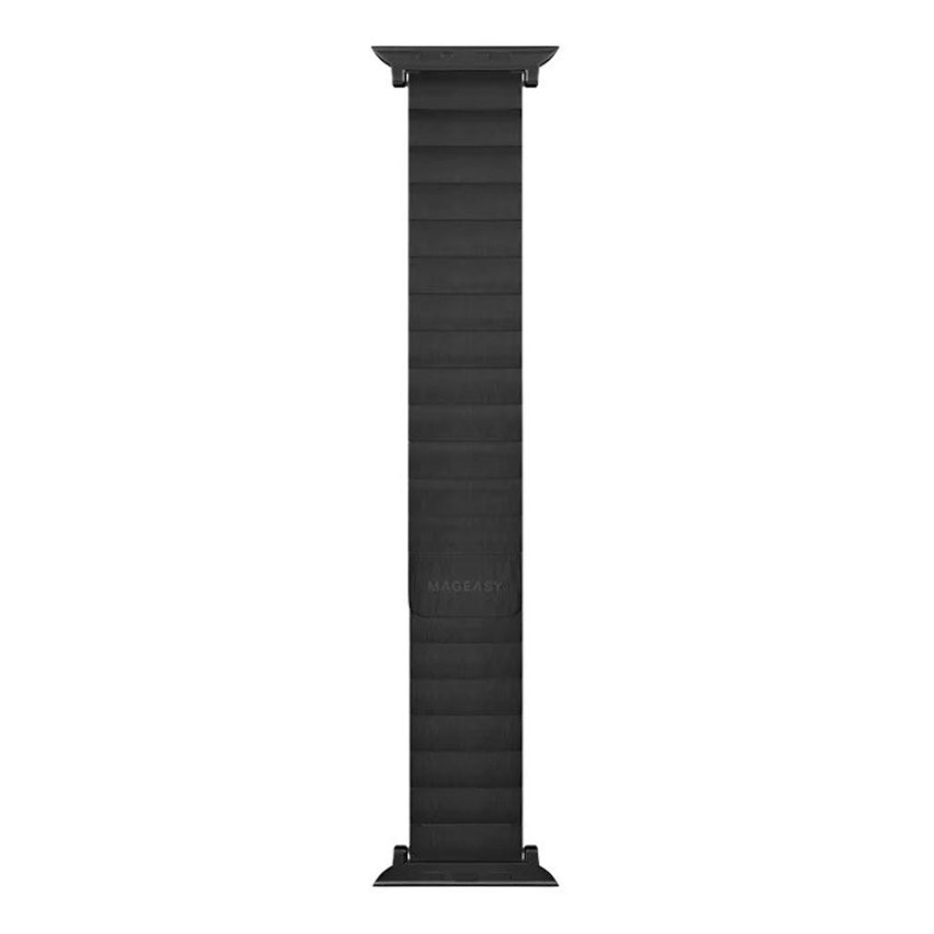 A Photo Of Mageasy Maestro M Magnetic Stainless Steel Band for Apple Watch 38mm/40mm/41mm - Elegant Black Chain Strap