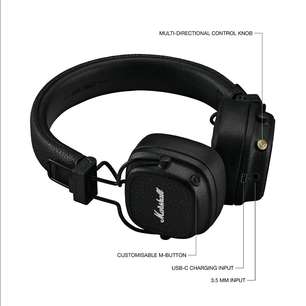 A Photo Of Marshall Major V Wireless On-Ear Headphones