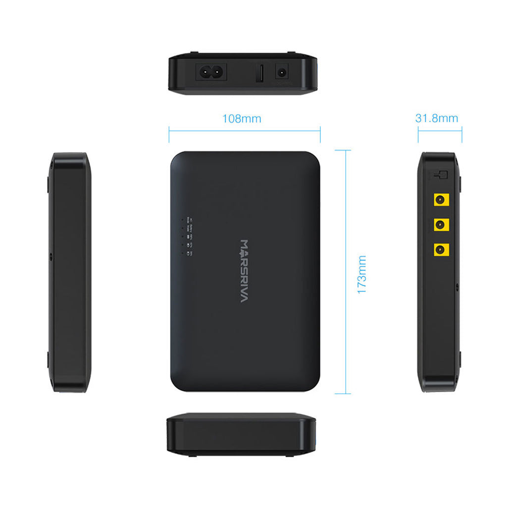 A Photo Of Marsiva KP1 Smart Mini DC UPS – 18W Battery Backup Power Supply for Wi-Fi Routers, Modems & Security Devices