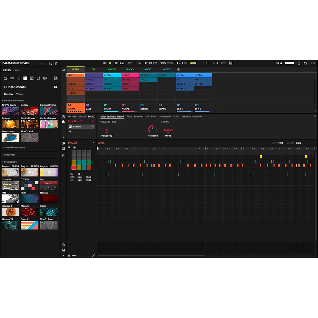 A Photo Of Native Instruments Maschine Mikro MK3 – Compact Beatmaking Controller