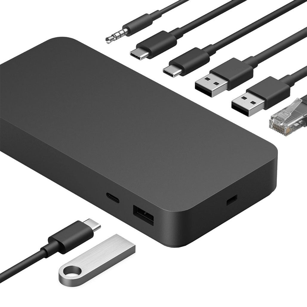A Photo Of Microsoft Surface Thunderbolt 4 Dock T8H-00006 | Black | High-Speed USB-C Hub & Ethernet Connectivity