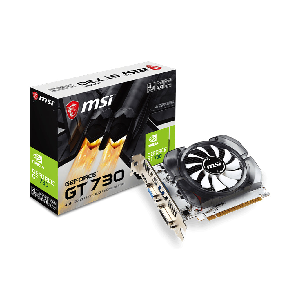 A Photo Of MSI N730-4GD3V2 Graphics Card – 4GB DDR3, GeForce GT 730, PCIe 2.0, Dual Display Support