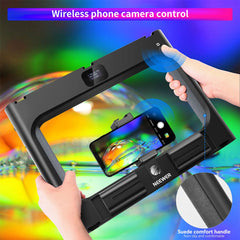 A Photo Of Neewer RGB-A111 RGB Rig Light Stabilizer with Adjustable Hue, Brightness, and Scene Modes