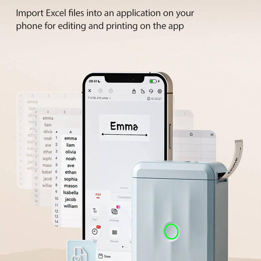 A Photo Of NIIMBOT D110 - Bluetooth Thermal Label Maker