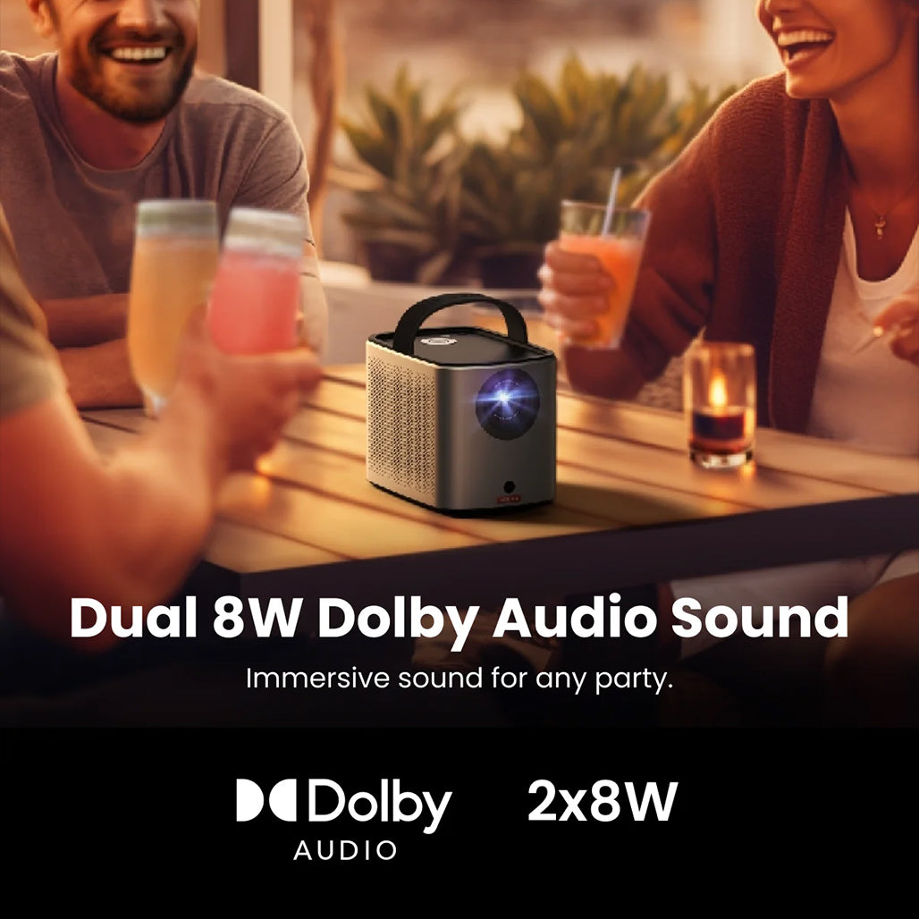 A Photo Of Nebula Mars 3 Air | Portable Google TV Projector with Netflix and Dolby Audio