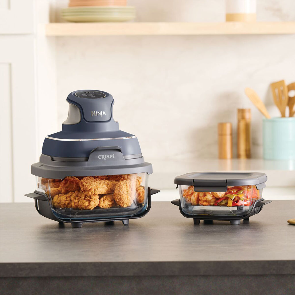 A Photo Of Ninja Crispi 4 in 1 Portable Glass Air Fryer 3.8L 1700w - Cyber Space