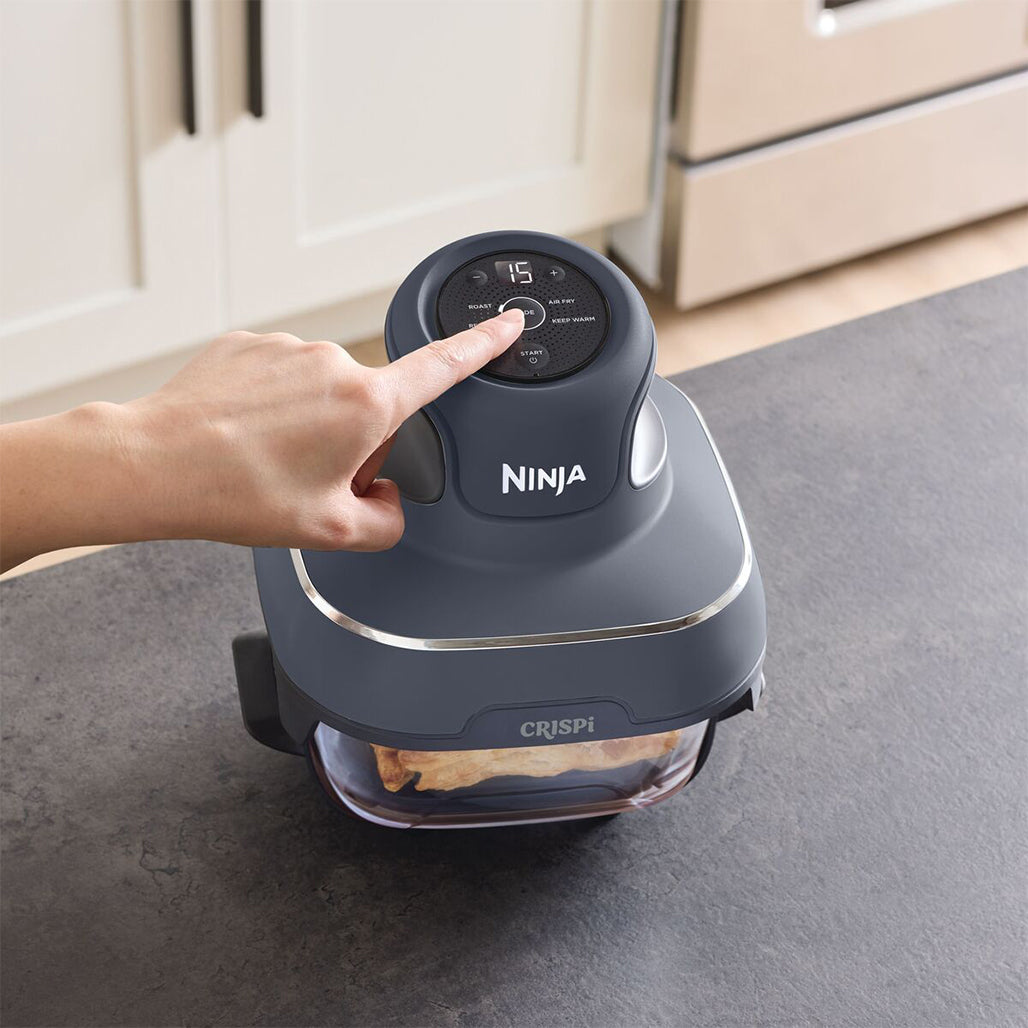 A Photo Of Ninja Crispi 4 in 1 Portable Glass Air Fryer 3.8L 1700w - Cyber Space
