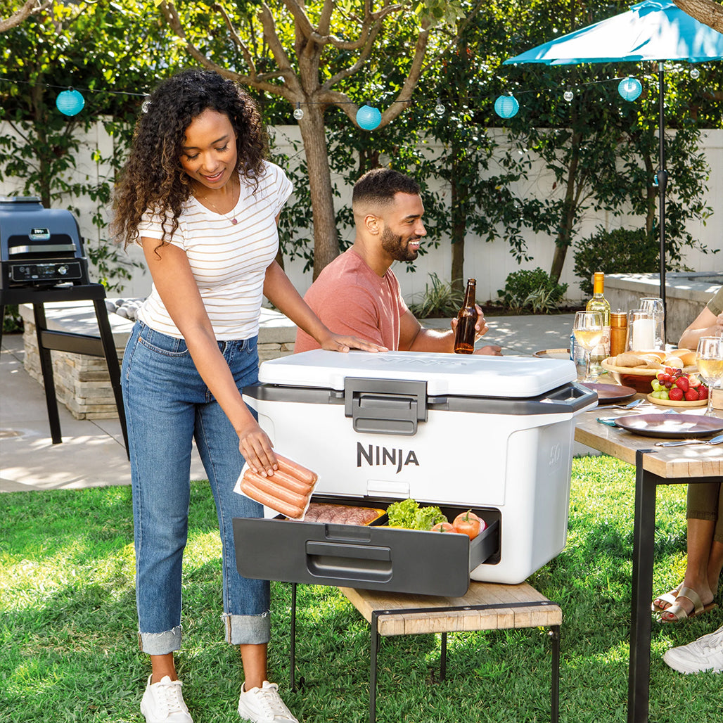 A Photo Of Ninja FrostVault 50QT/47L Hard Cooler with Dry Storage Drawer