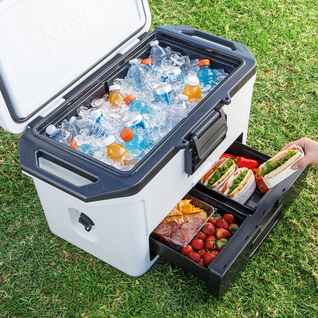 A Photo Of Ninja FrostVault 50QT/47L Hard Cooler with Dry Storage Drawer