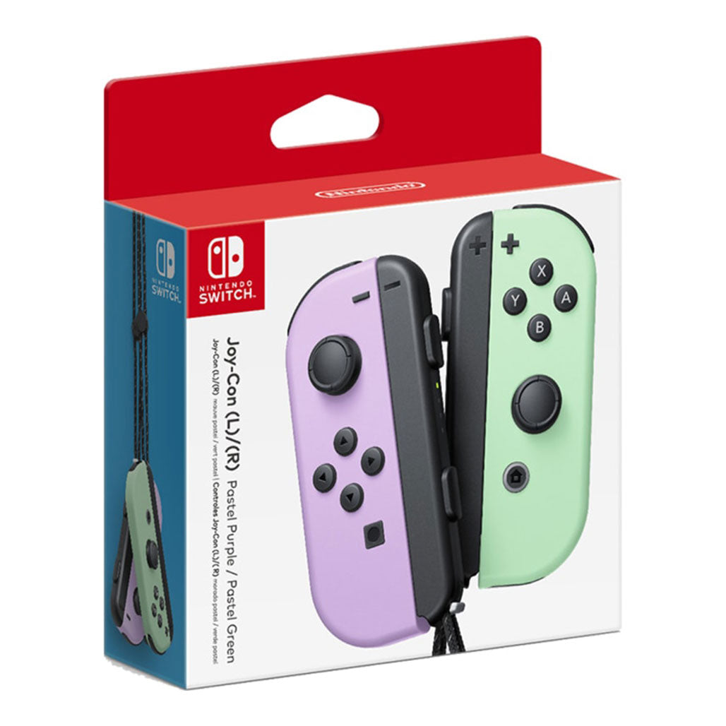 A Photo Of Nintendo Joy-Con (L/R) - Pastel Purple and Pastel Green Controllers