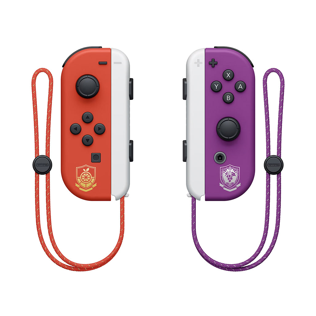 A Photo Of Nintendo Switch™ OLED Model – Pokémon™ Scarlet & Violet Edition with Legendary Pokémon Art and OLED Screen