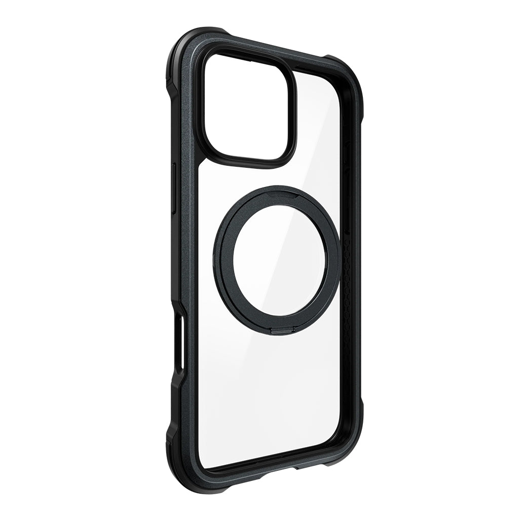 A Photo Of Mageasy Odyssey iPhone 16 Pro Max Case with 360° Magnetic Stand | Military-Grade Drop Protection & MagSafe Compatibility