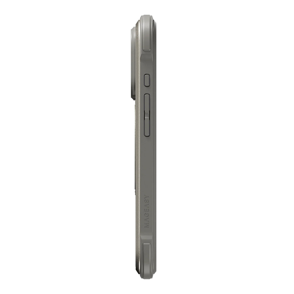 A Photo Of Mageasy Odyssey M360 Magnetic iPhone 16 Pro Titanium Stand Case – 360° Rotating, MagSafe Compatible, Military-Grade Protection