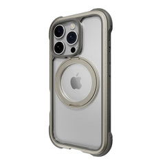 A Photo Of Mageasy Odyssey M360 Magnetic iPhone 16 Pro Titanium Stand Case – 360° Rotating, MagSafe Compatible, Military-Grade Protection