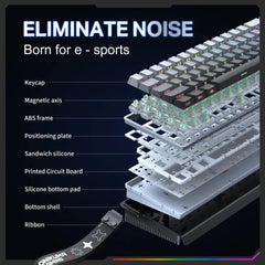 A Photo Of Onikuma G69 68-Key - RGB Magnetic Switch Gaming Keyboard