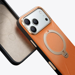 A Photo Of Torras Ostand Q3 VegSkin Case with 360° Spin Stand for iphone 17