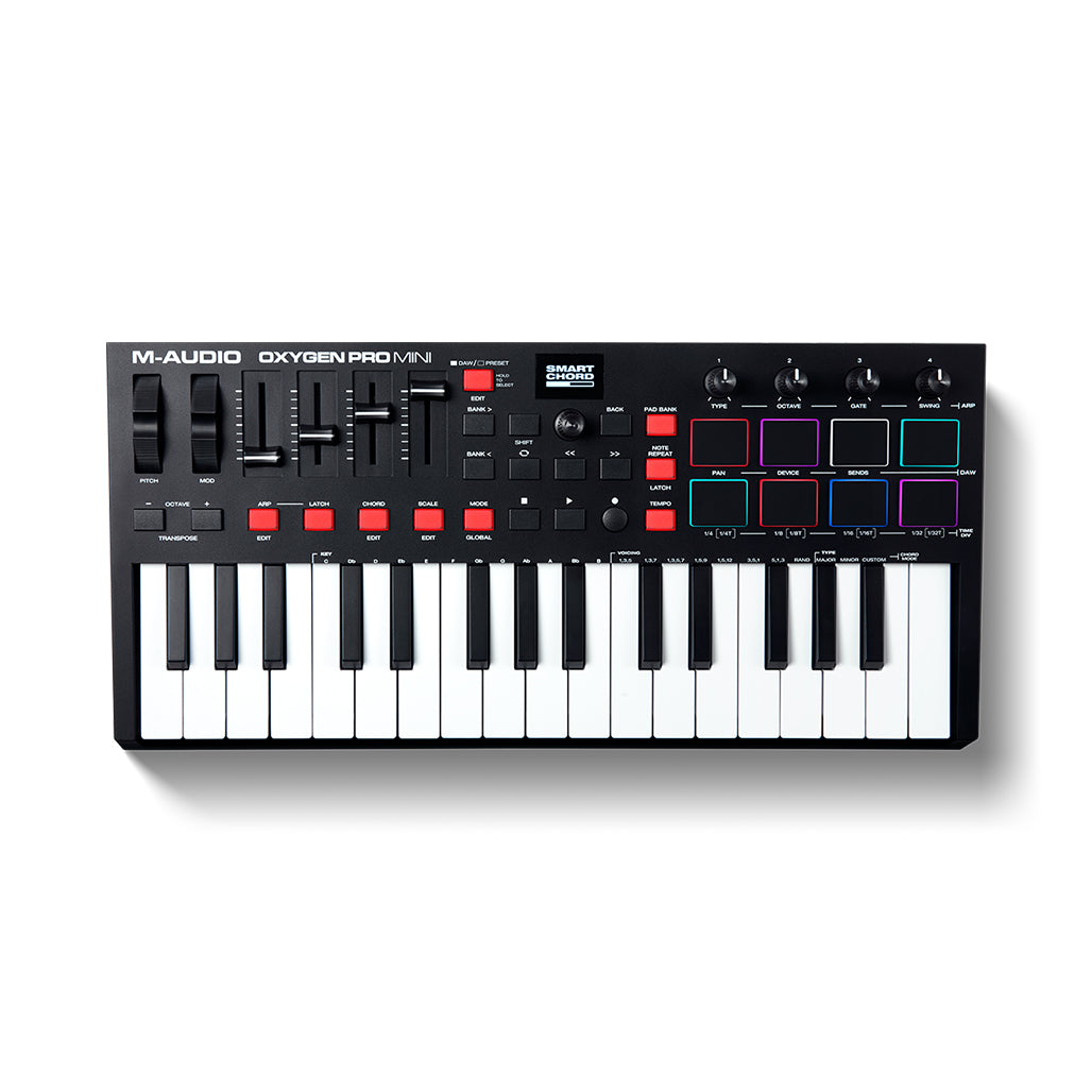 A Photo Of M-Audio Oxygen Pro Mini - 32-Key MIDI Controller