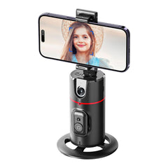 A Photo Of P02 360° Rotation Gimbal Stabilizer | Auto Face Tracking for Hands-Free Video Recording