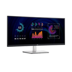 A Photo Of Dell P3424WE - 34″ Curved USB-C Hub WQHD Ultrawide Monitor